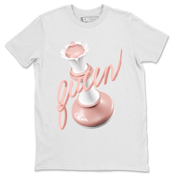 Dunk Rose Whisper shirt to match jordans 3D Queen sneaker tees Nike Dunk LowRose Whisper SNRT Sneaker Release Tees Unisex White 2 T-Shirt