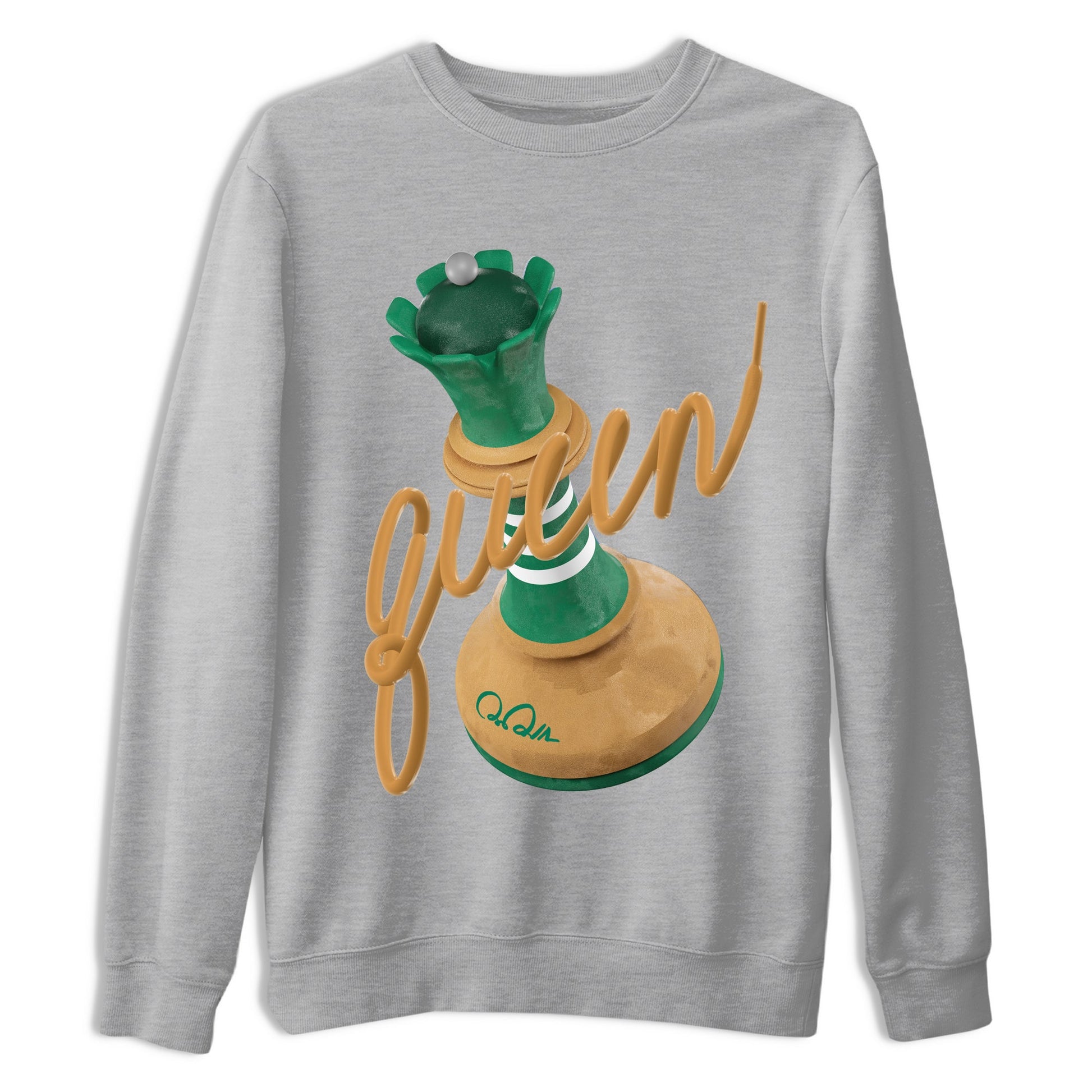 Samba Collegiate Green Gum shirt to match jordans 3D Queen sneaker tees Adidas Green Gum SNRT Sneaker Release Tees Unisex Heather Grey 2 T-Shirt
