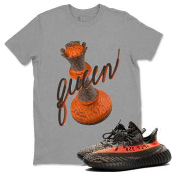 Yeezy 350 Carbon Beluga shirt to match jordans 3D Queen sneaker tees Adidas Yeezy Boost 350 Carbon Beluga SNRT Sneaker Release Tees Unisex Heather Grey 1 T-Shirt