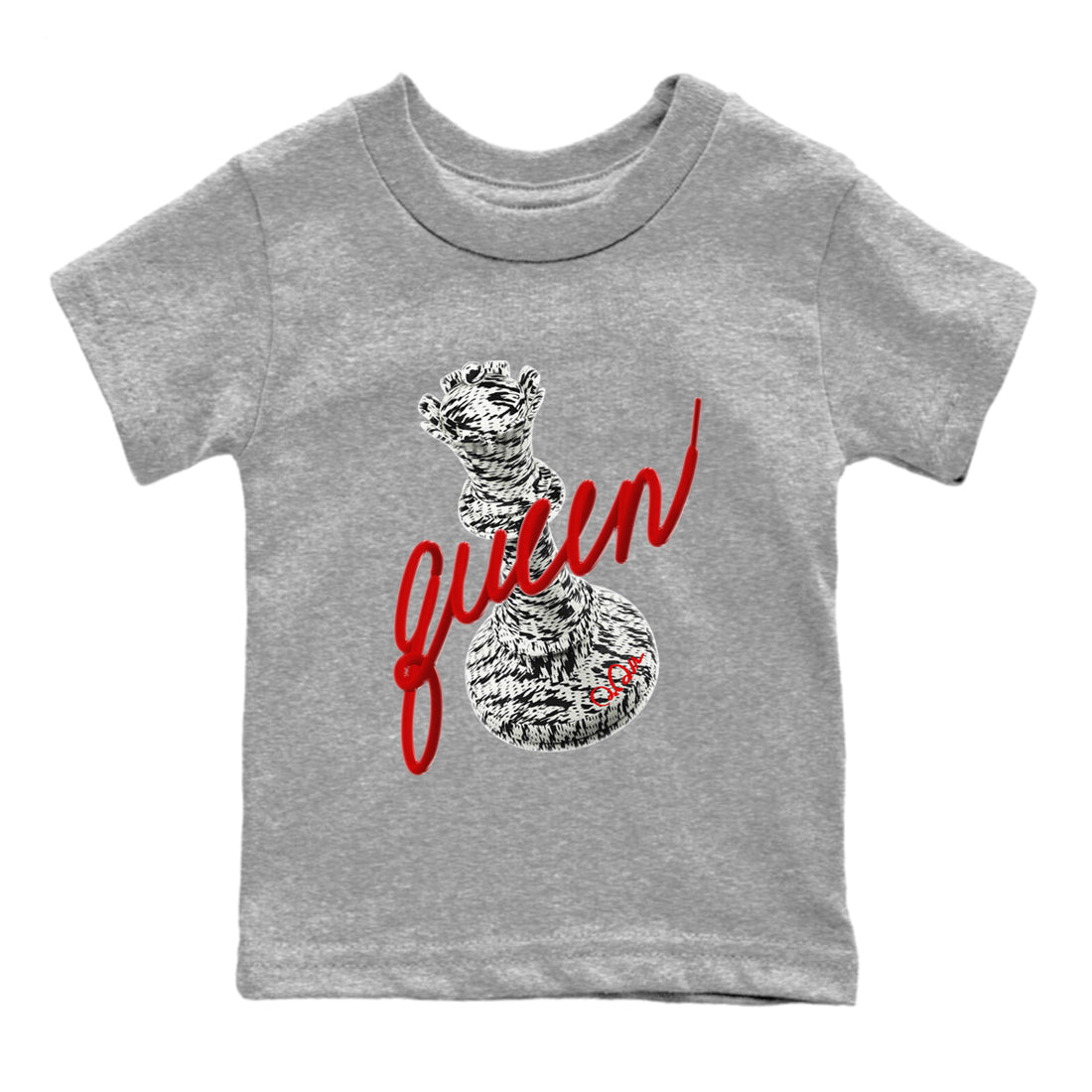 Yeezy 350 Zebra Sneaker Match Tees 3D Queen Sneaker Tees Yeezy Boost 350 V2 Zebra Sneaker Release Tees Kids Shirts Heather Grey 2