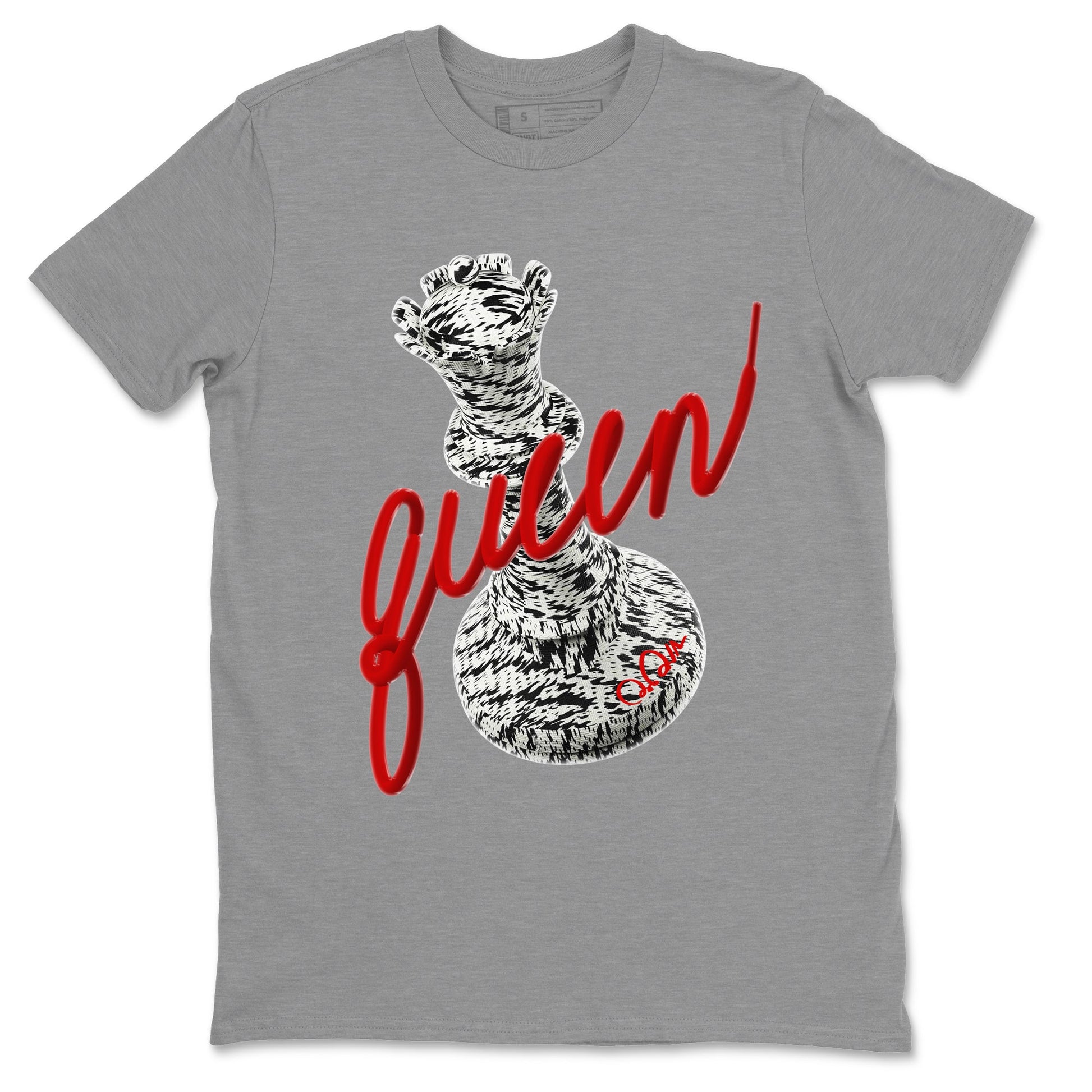 Yeezy 350 Zebra Sneaker Match Tees 3D Queen Sneaker Tees Yeezy Boost 350 V2 Zebra Sneaker Release Tees Unisex Shirts Heather Grey 2