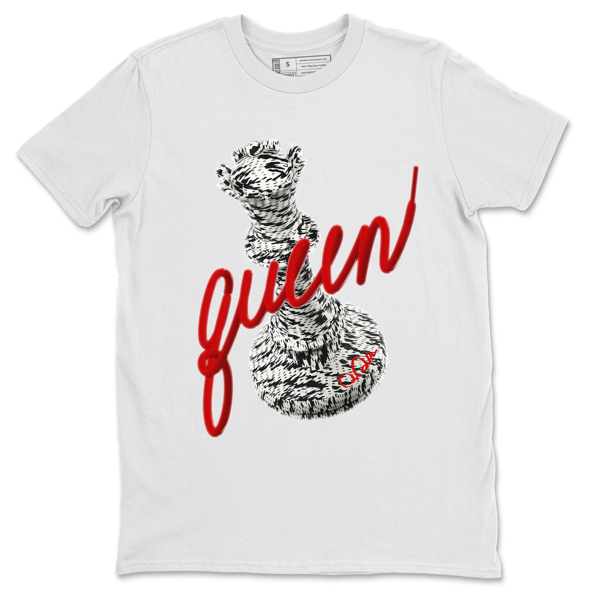Yeezy 350 Zebra Sneaker Match Tees 3D Queen Sneaker Tees Yeezy Boost 350 V2 Zebra Sneaker Release Tees Unisex Shirts White 2