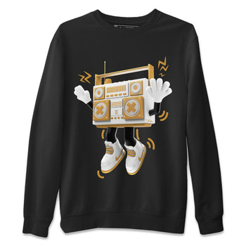 Air Jordan 13 Wheat Sneaker Match Tees 90s Radio Boy Sneaker Tees AJ13 Wheat Sneaker Release Tees Unisex Shirts Black 2