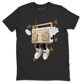 Air Jordan 13 Wheat Sneaker Match Tees 90s Radio Boy Sneaker Tees AJ13 Wheat Sneaker Release Tees Unisex Shirts Black 2