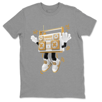 Air Jordan 13 Wheat Sneaker Match Tees 90s Radio Boy Sneaker Tees AJ13 Wheat Sneaker Release Tees Unisex Shirts Heather Grey 2
