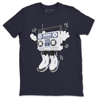 3s Midnight Navy 2023 shirt to match jordans 90s Radio Boy sneaker tees Air Jordan 3 Midnight Navy 2023 SNRT Sneaker Release Tees unisex cotton Navy 2 crew neck shirt
