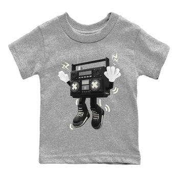 Air Jordan 3 Off Noir shirt to match jordans 90s Radio Boy sneaker tees AJ3 Off Noir SNRT Sneaker Release Tees Baby Toddler Heather Grey 2 T-Shirt