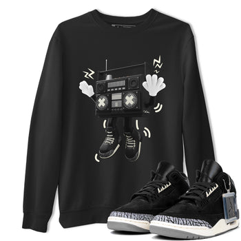 Air Jordan 3 Off Noir shirt to match jordans 90s Radio Boy sneaker tees AJ3 Off Noir SNRT Sneaker Release Tees Unisex Black 1 T-Shirt