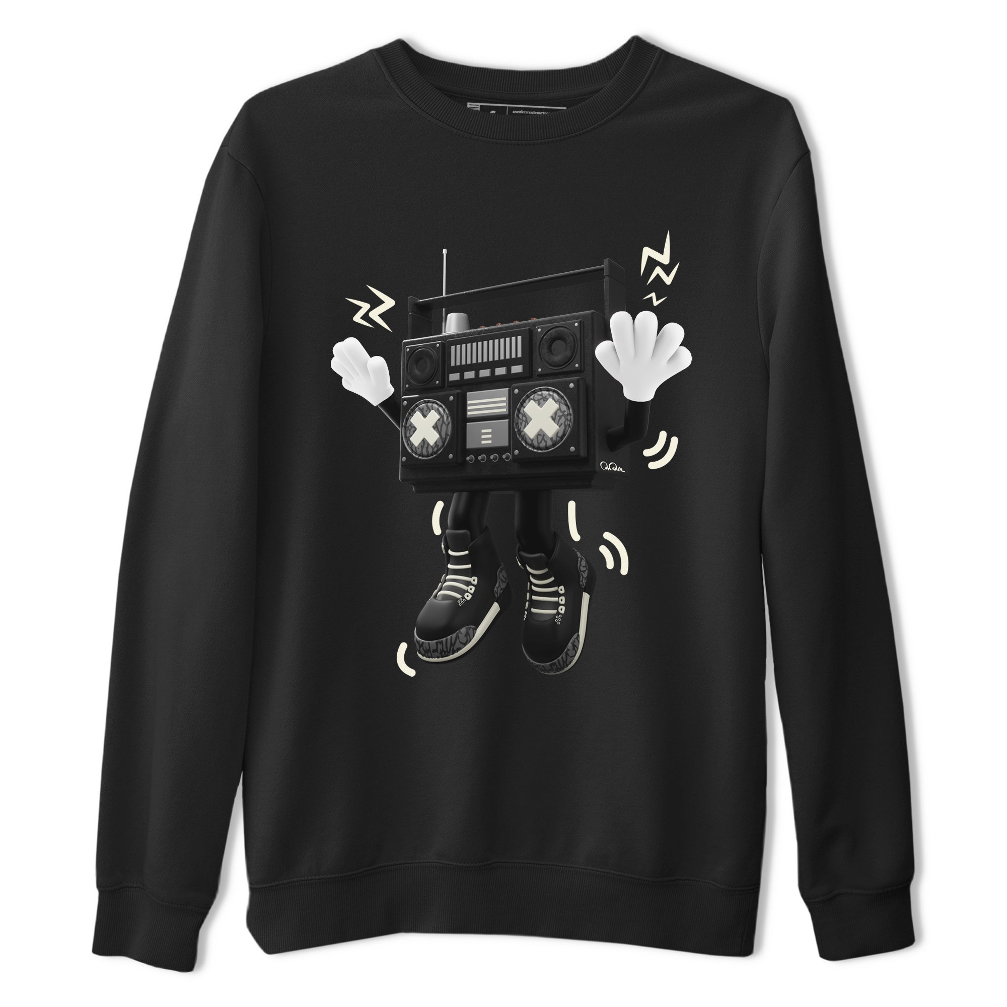 Air Jordan 3 Off Noir shirt to match jordans 90s Radio Boy sneaker tees AJ3 Off Noir SNRT Sneaker Release Tees Unisex Black 2 T-Shirt
