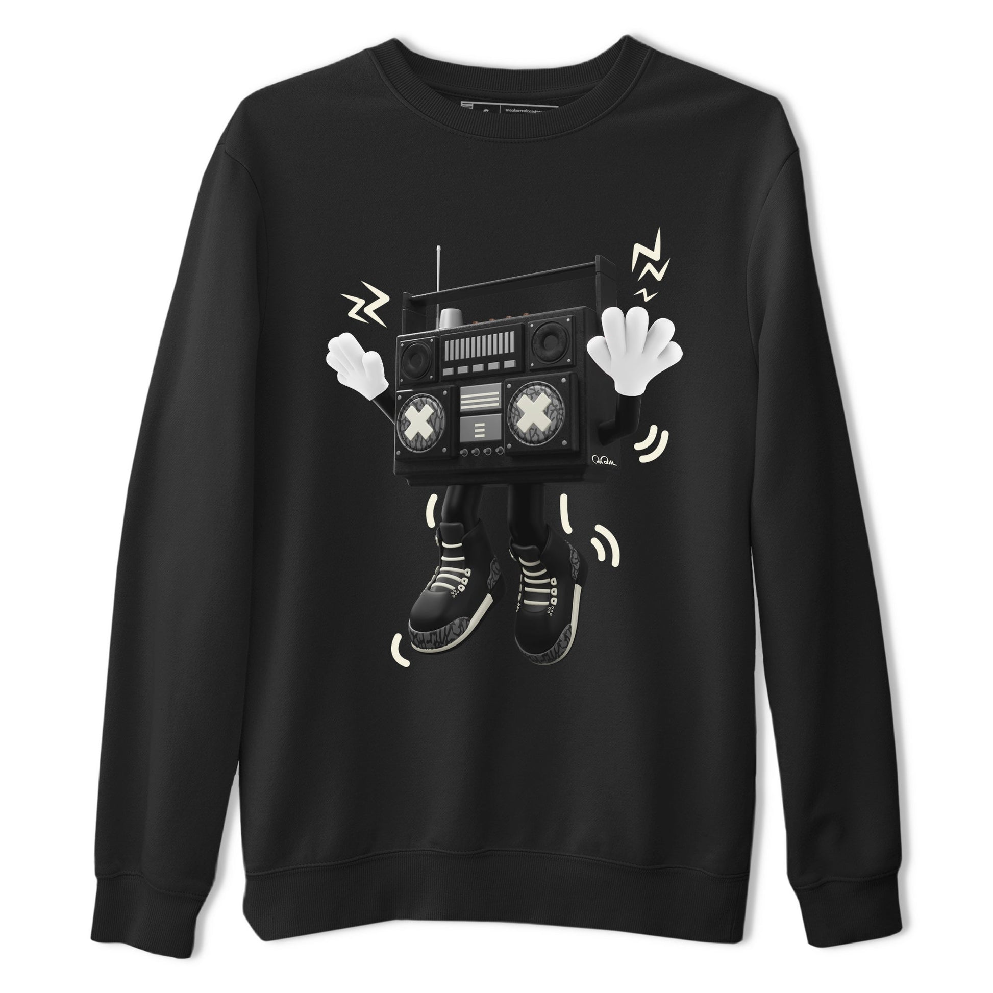 Air Jordan 3 Off Noir shirt to match jordans 90s Radio Boy sneaker tees AJ3 Off Noir SNRT Sneaker Release Tees Unisex Black 2 T-Shirt