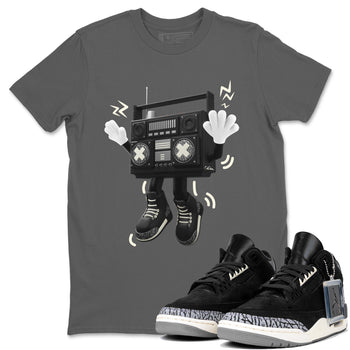 Air Jordan 3 Off Noir shirt to match jordans 90s Radio Boy sneaker tees AJ3 Off Noir SNRT Sneaker Release Tees Unisex Cool Grey 1 T-Shirt
