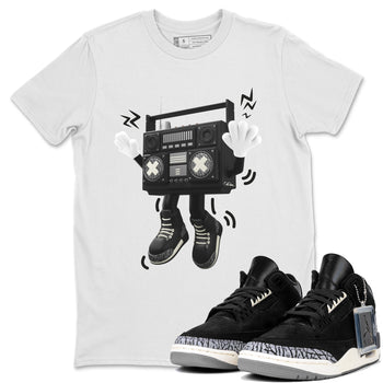 Air Jordan 3 Off Noir shirt to match jordans 90s Radio Boy sneaker tees AJ3 Off Noir SNRT Sneaker Release Tees Unisex White 1 T-Shirt