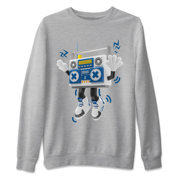 Air Jordan 3 Wizards Sneaker Match Tees 90s Radio Boy Sneaker Tees AJ3 NBA Wizards  Sneaker Release Tees Unisex Shirts Heather Grey 2