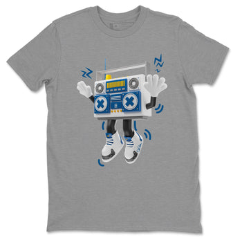 Air Jordan 3 Wizards Sneaker Match Tees 90s Radio Boy Sneaker Tees AJ3 NBA Wizards  Sneaker Release Tees Unisex Shirts Heather Grey 2
