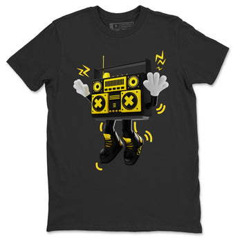 Air Jordan 4 Thunder Sneaker Match Tees 90s Radio Boy Sneaker Tees AJ4 Thunder Jumpman Sneaker Release Tees Unisex Shirts Black 2
