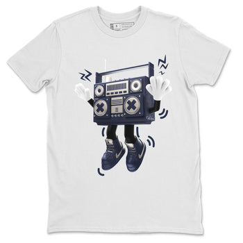 Air Jordan 5 Georgetown Sneaker Match Tees 90s Radio Boy Sneaker Tees AJ5 Georgetown Sneaker Release Tees Unisex Shirts White 2