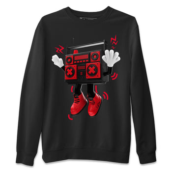 Air Jordan 6 Toro Bravo Sneaker Match Tees 90s Radio Boy Sneaker Tees 3D Graphic Design Shirts AJ6 Toro Bravo Sneaker Release Tees Unisex Shirts Black 2