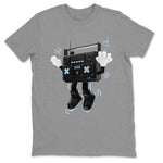 Air Jordan 7 Chambray Sneaker Match Tees 90s Radio Boy Sneaker Tees AJ7 Chambray Sneaker Release Tees Unisex Shirts Heather Grey 2