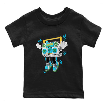 Dunk Chunky Dunky Sneaker Match Tees 90s Radio Boy Sneaker Tees Nike SB Ben's Jerrys Sneaker Release Tees Kids Shirts Black 2