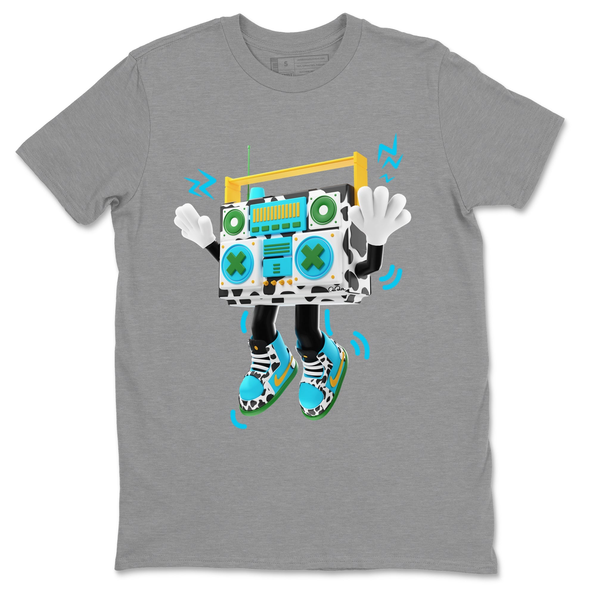 Dunk Chunky Dunky Sneaker Match Tees 90s Radio Boy Sneaker Tees Nike SB Ben's Jerrys Sneaker Release Tees Unisex Shirts Heather Grey 2