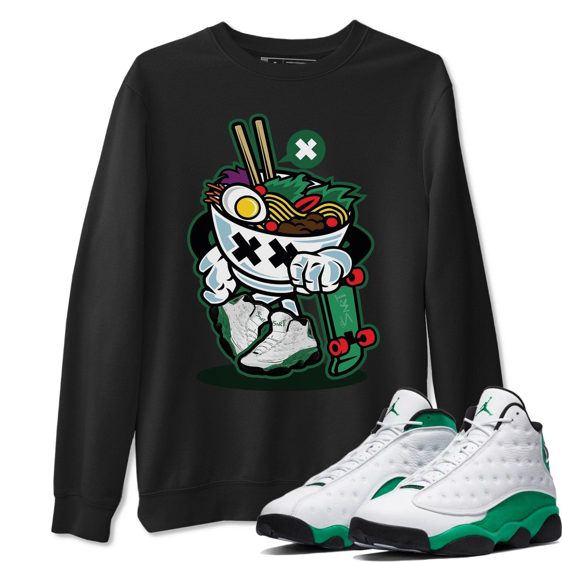 Jordan 13 Lucky Green Sneaker Match Tees Ramen Style Sneaker Tees Jordan 13 Lucky Green Sneaker Release Tees Unisex Shirts