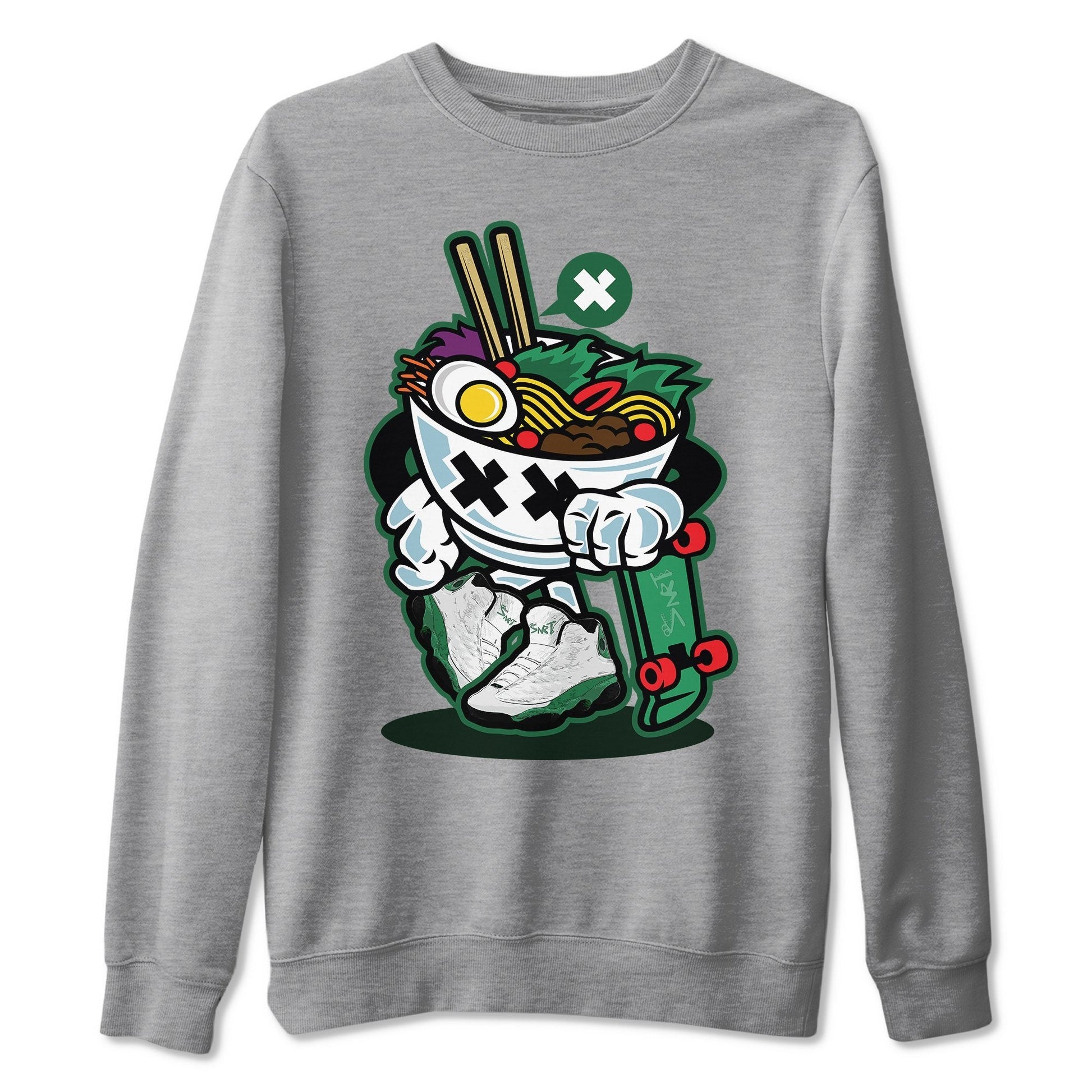 Jordan 13 Lucky Green Sneaker Match Tees Ramen Style Sneaker Tees Jordan 13 Lucky Green Sneaker Release Tees Unisex Shirts