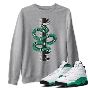 Jordan 13 Lucky Green Sneaker Match Tees Snake Sneaker Tees Jordan 13 Lucky Green Sneaker Release Tees Unisex Shirts