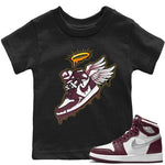 Jordan 1 Bordeaux Sneaker Match Tees Sneaker Angel Sneaker Tees Jordan 1 Bordeaux Sneaker Release Tees Kids Shirts