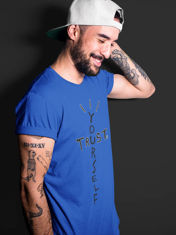 Jordan 5 Racer Blue Sneaker Match Tees Trust Yourself Sneaker Tees Jordan 5 Racer Blue Sneaker Release Tees Unisex Shirts