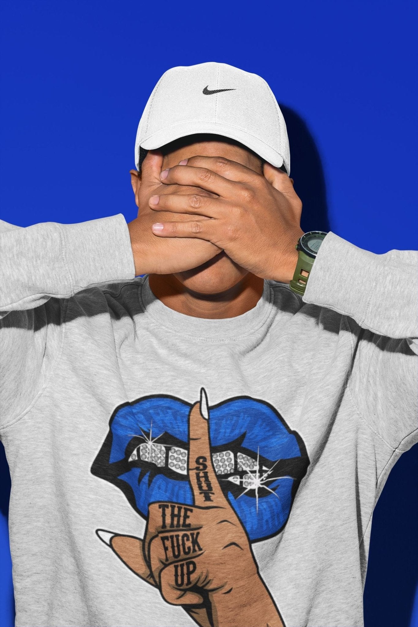 Jordan 5 Racer Blue Sneaker Match Tees Lips Hand Sneaker Tees Jordan 5 Racer Blue Sneaker Release Tees Unisex Shirts