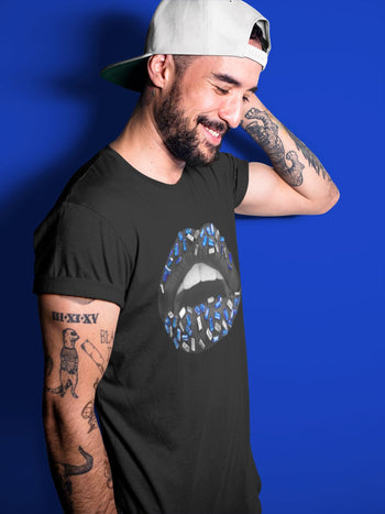 Jordan 5 Racer Blue Sneaker Match Tees Lips Jewel Sneaker Tees Jordan 5 Racer Blue Sneaker Release Tees Unisex Shirts