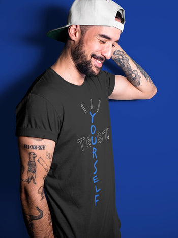 Jordan 5 Racer Blue Sneaker Match Tees Trust Yourself Sneaker Tees Jordan 5 Racer Blue Sneaker Release Tees Unisex Shirts