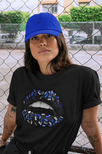Jordan 5 Racer Blue Sneaker Match Tees Lips Jewel Sneaker Tees Jordan 5 Racer Blue Sneaker Release Tees Unisex Shirts