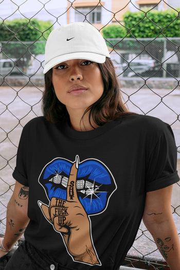 Jordan 5 Racer Blue Sneaker Match Tees Lips Hand Sneaker Tees Jordan 5 Racer Blue Sneaker Release Tees Unisex Shirts