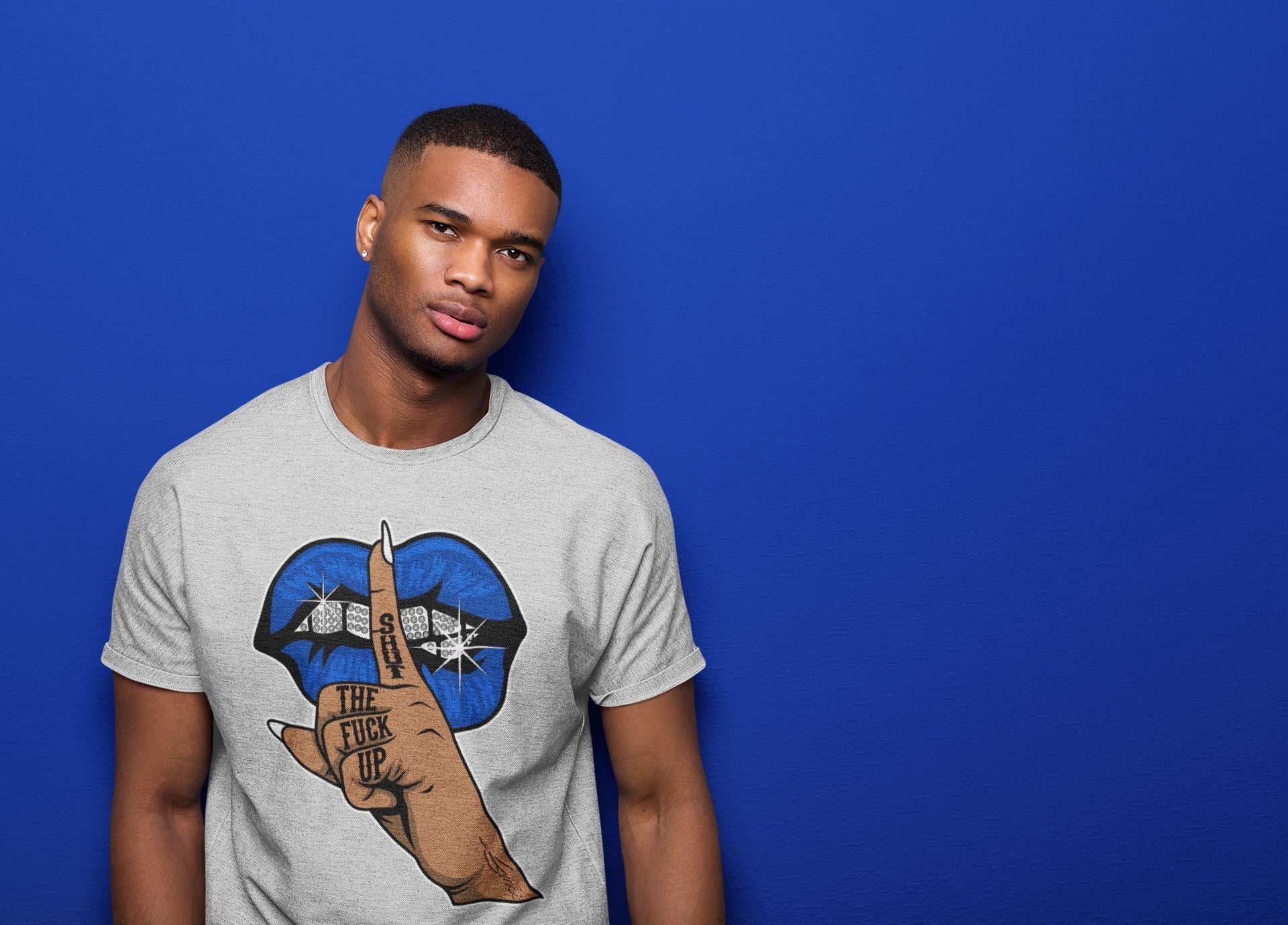 Jordan 5 Racer Blue Sneaker Match Tees Lips Hand Sneaker Tees Jordan 5 Racer Blue Sneaker Release Tees Unisex Shirts