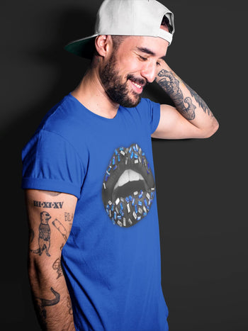Jordan 5 Racer Blue Sneaker Match Tees Lips Jewel Sneaker Tees Jordan 5 Racer Blue Sneaker Release Tees Unisex Shirts