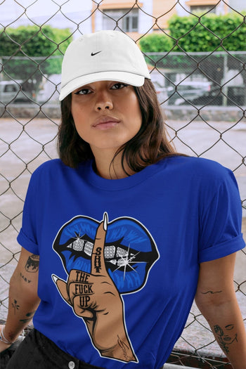 Jordan 5 Racer Blue Sneaker Match Tees Lips Hand Sneaker Tees Jordan 5 Racer Blue Sneaker Release Tees Unisex Shirts