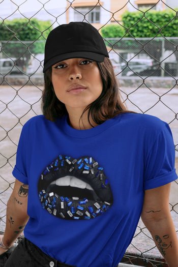 Jordan 5 Racer Blue Sneaker Match Tees Lips Jewel Sneaker Tees Jordan 5 Racer Blue Sneaker Release Tees Unisex Shirts