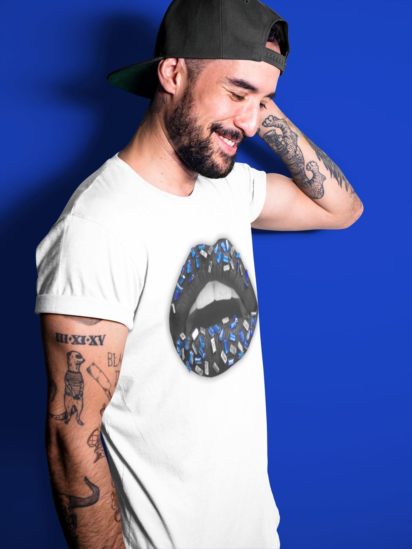 Jordan 5 Racer Blue Sneaker Match Tees Lips Jewel Sneaker Tees Jordan 5 Racer Blue Sneaker Release Tees Unisex Shirts