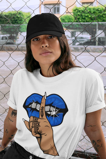 Jordan 5 Racer Blue Sneaker Match Tees Lips Hand Sneaker Tees Jordan 5 Racer Blue Sneaker Release Tees Unisex Shirts