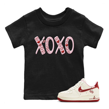 Air Force 1 Valentines Day Sneaker Match Tees XOXO Sneaker Tees Air Force 1 Valentines Day Sneaker Release Tees Kids Shirts