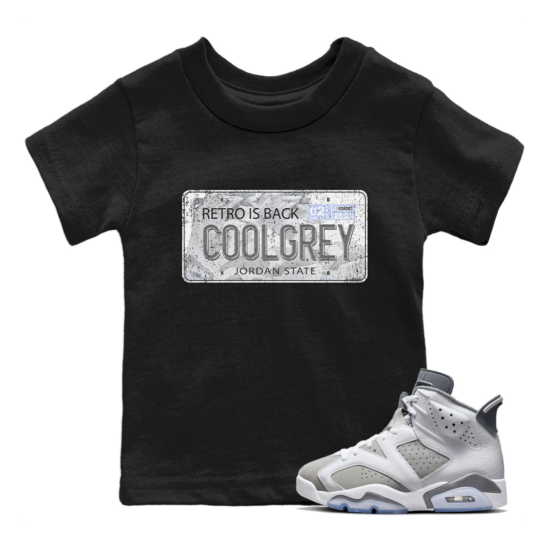 Jordan 6 Cool Grey Sneaker Match Tees Jordan Plate Sneaker Tees Jordan 6 Cool Grey Sneaker Release Tees Kids Shirts