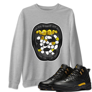 Jordan 12 Black Taxi Sneaker Match Tees Acid Lips Sneaker Tees Jordan 12 Black Taxi Sneaker Release Tees Unisex Shirts