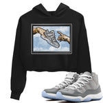 Jordan 11 Cool Grey Sneaker Match Tees Adam's Creation Sneaker Tees Jordan 11 Cool Grey Sneaker Release Tees Women's Shirts