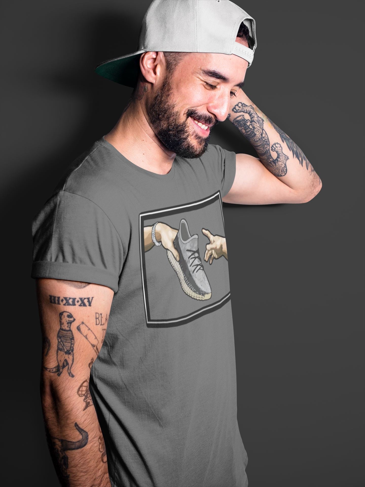 Yeezy 350 Carbon Asriel Sneaker Match Tees Adam's Creation Sneaker Tees Yeezy 350 Carbon Asriel Sneaker Release Tees Unisex Shirts