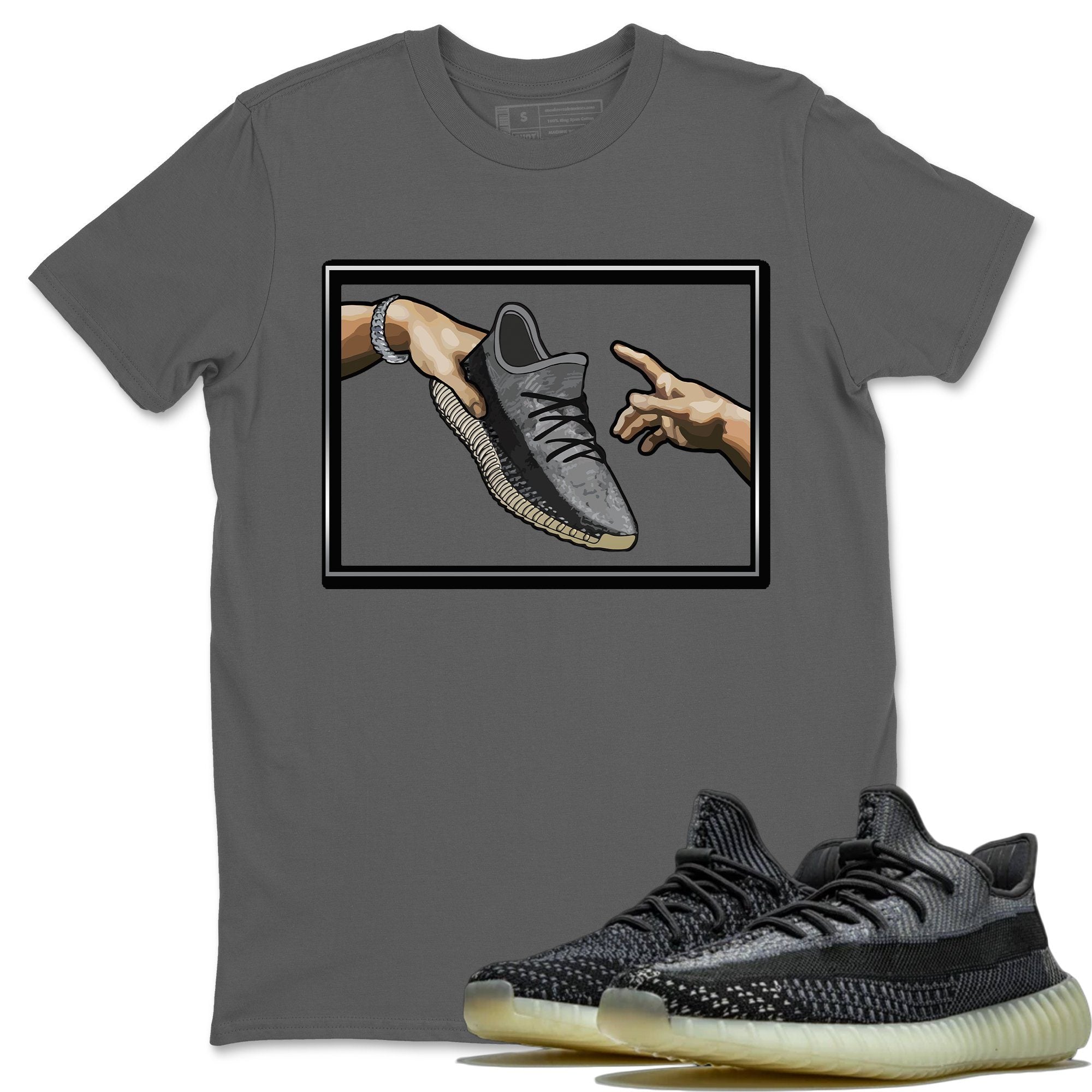 Yeezy 350 Carbon Asriel Sneaker Match Tees Adam's Creation Sneaker Tees Yeezy 350 Carbon Asriel Sneaker Release Tees Unisex Shirts