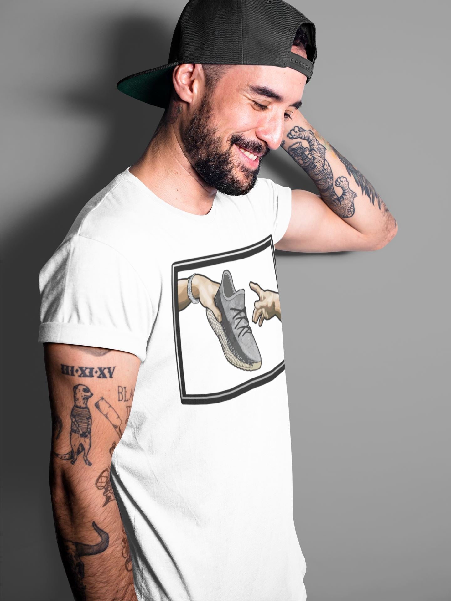 Yeezy 350 Carbon Asriel Sneaker Match Tees Adam's Creation Sneaker Tees Yeezy 350 Carbon Asriel Sneaker Release Tees Unisex Shirts