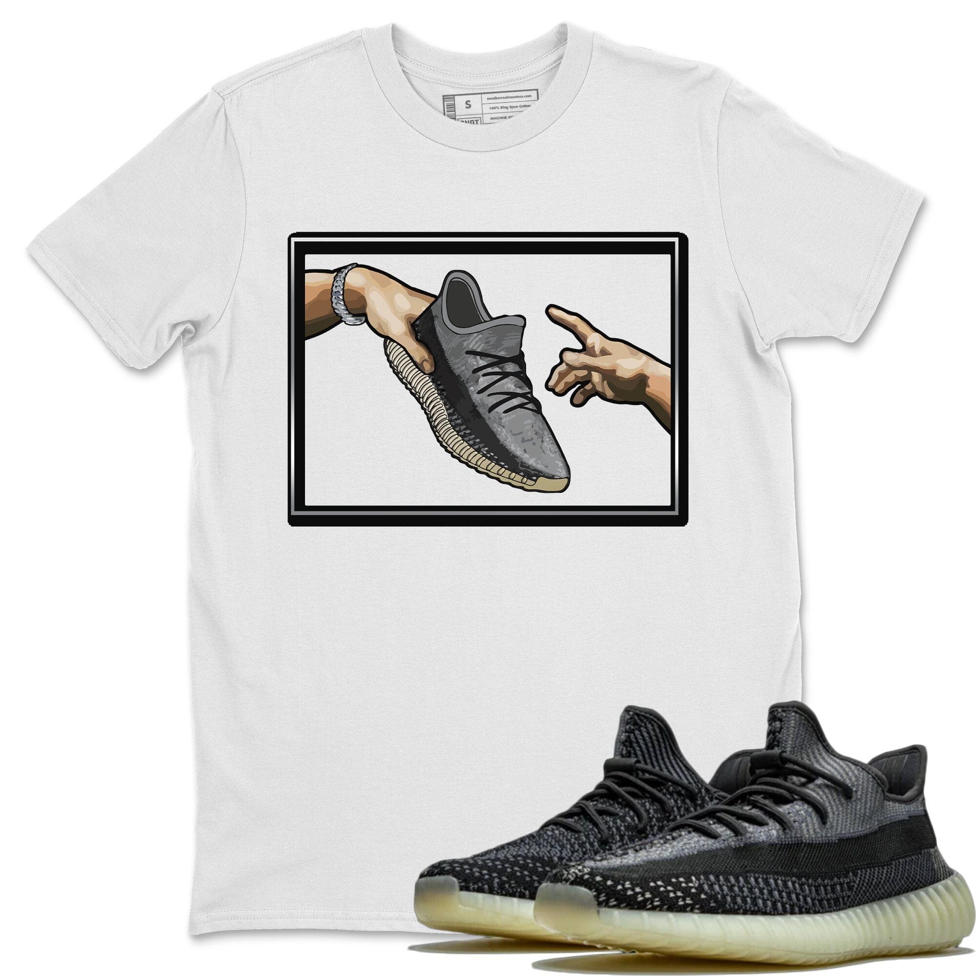 Yeezy 350 Carbon Asriel Sneaker Match Tees Adam's Creation Sneaker Tees Yeezy 350 Carbon Asriel Sneaker Release Tees Unisex Shirts