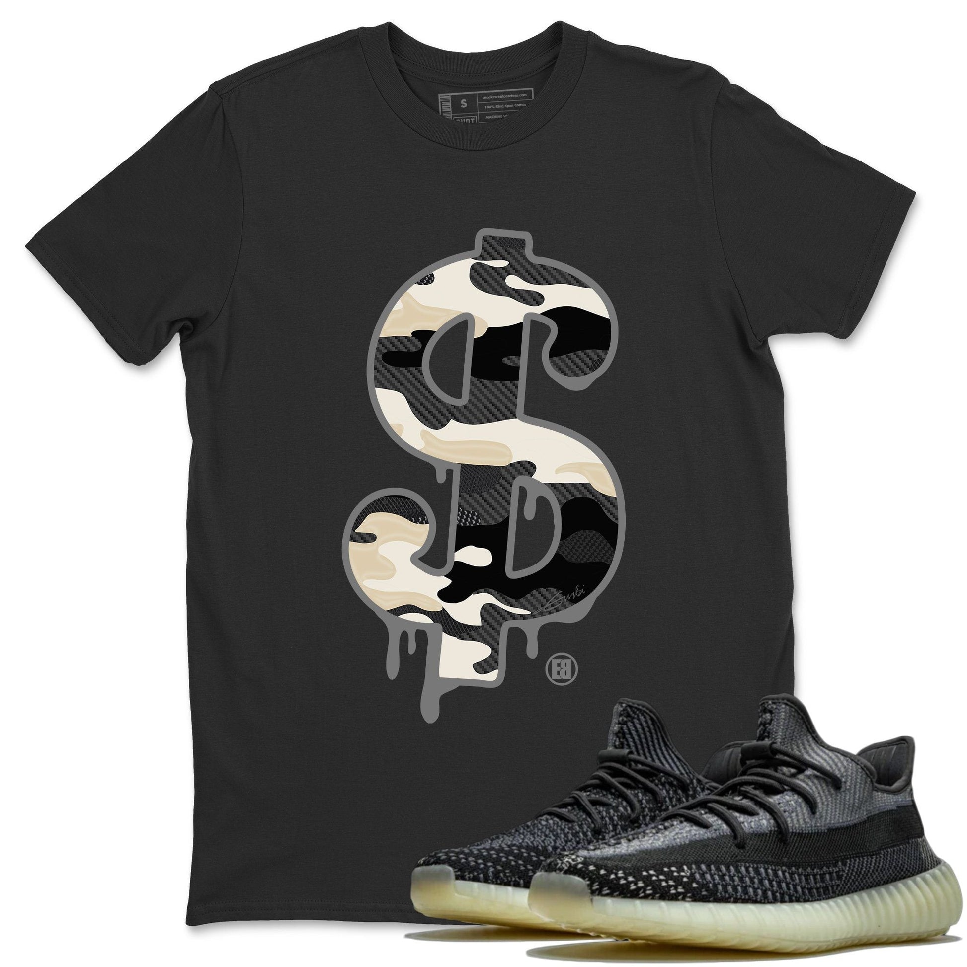 Yeezy 350 Carbon Asriel Sneaker Match Tees Dollar Camo Sneaker Tees Yeezy 350 Carbon Asriel Sneaker Release Tees Unisex Shirts