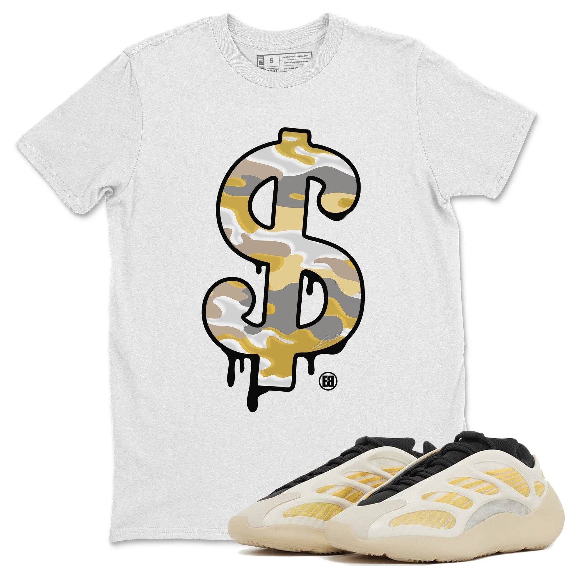 Yeezy 700 Safflower Sneaker Match Tees Dollar Camo Sneaker Tees Yeezy 700 Safflower Sneaker Release Tees Unisex Shirts
